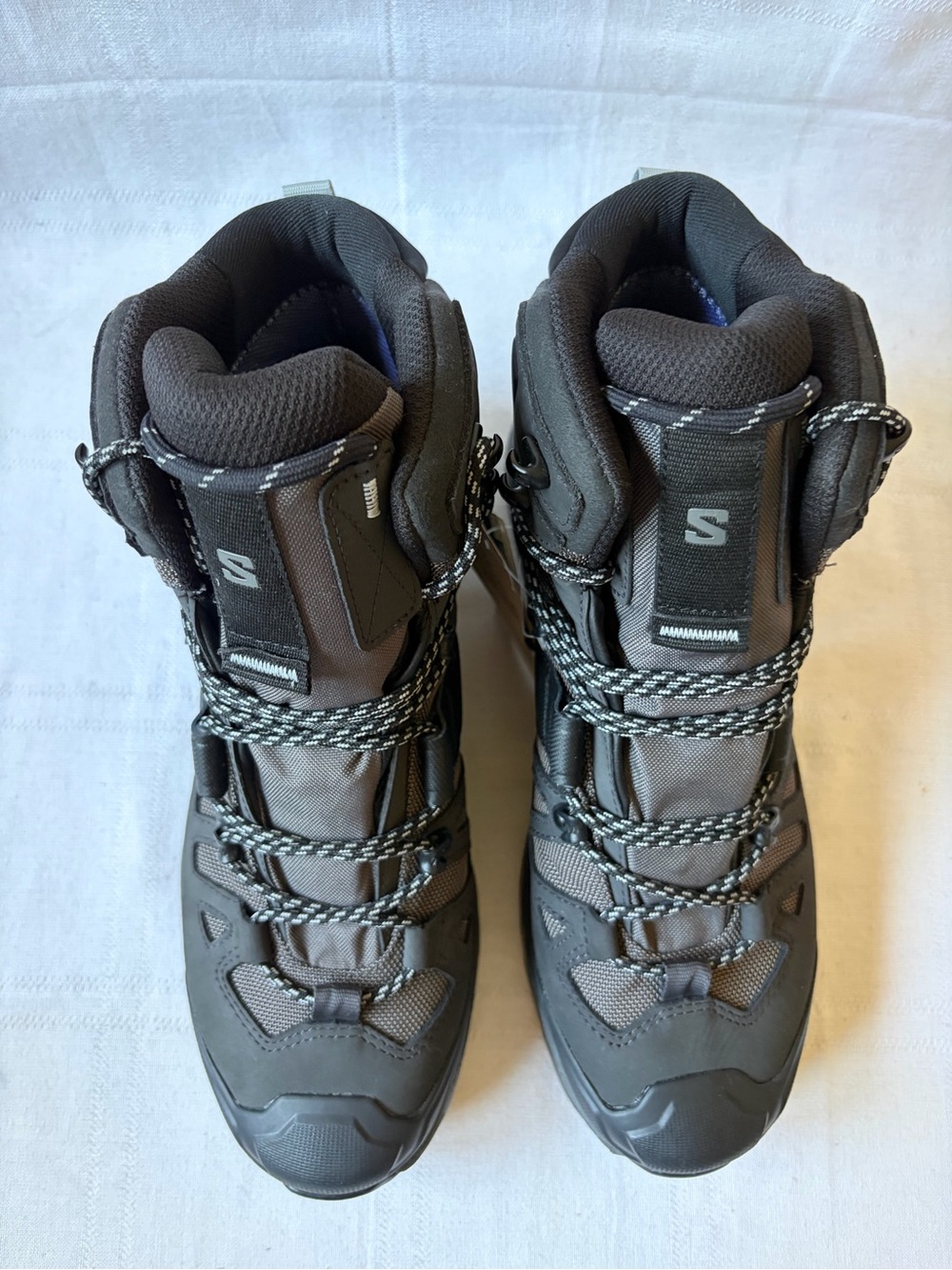 NEW Salomon Quest 4 GTX Gore-Tex Hiking Boots Gray Waterproof Tactical Size 10 - Picture 2 of 10